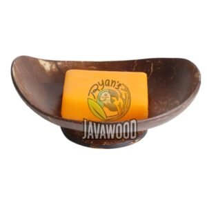 Coconut Shell Soap Dish β Handmade Eco-Friendly Natural Bathroom Accessory