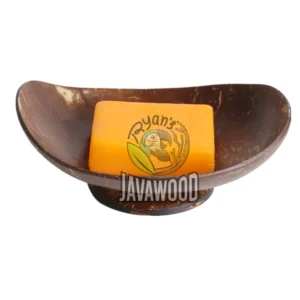 Coconut Shell Soap Dish – Handmade Eco-Friendly Natural Bathroom Accessory