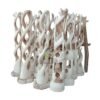 Freestanding wood coat hanger rack for bedroom