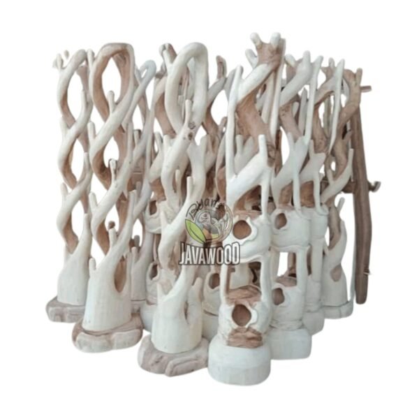 Freestanding wood coat hanger rack for bedroom