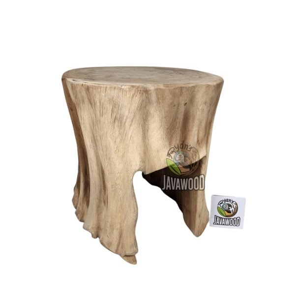 Natural wooden stool chair solid wood finish