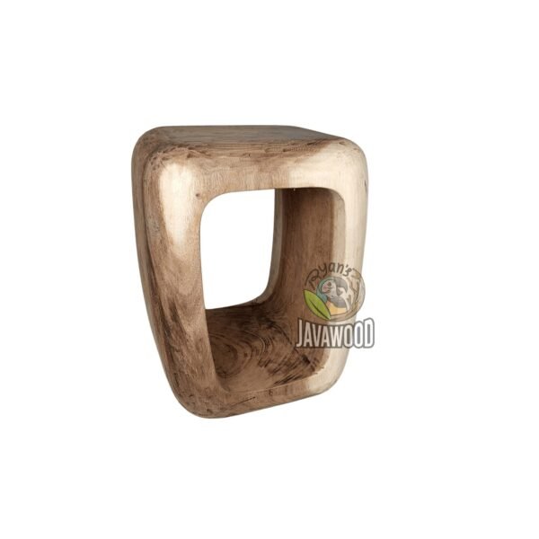 Handcrafted wood stool chair for kitchen bar