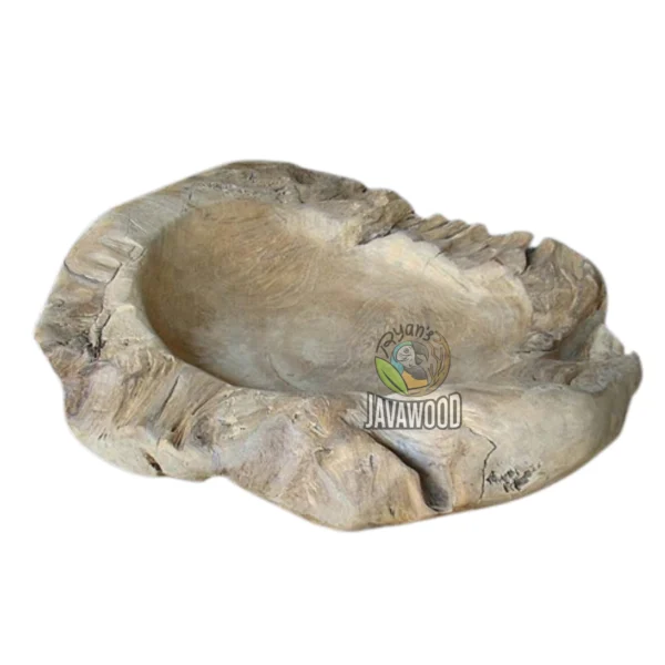Eco-friendly rustic wood bowl home decoration