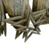 Natural wood ornaments handcrafted solid timber home decor