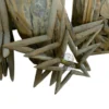 Natural wood ornaments handcrafted solid timber home decor