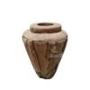 Rustic wooden ornaments shelf display natural decoration