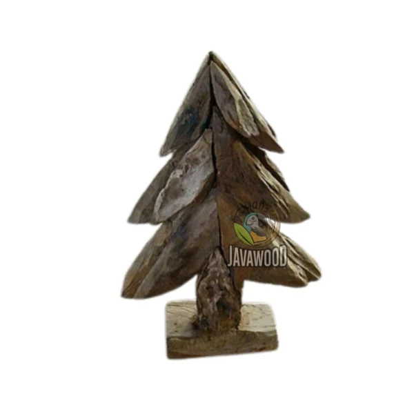 Decorative wood ornaments close up grain texture