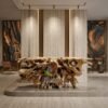 Premium Natural Wood Console Table