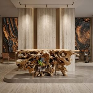 Premium Natural Wood Console Table
