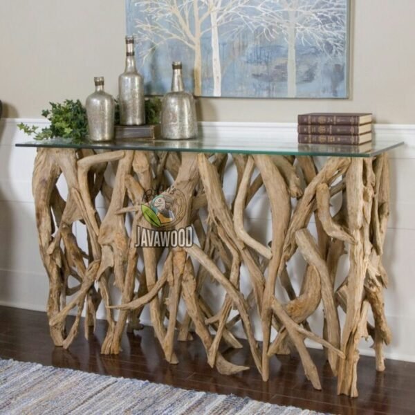 Premium Natural Wood Console Table