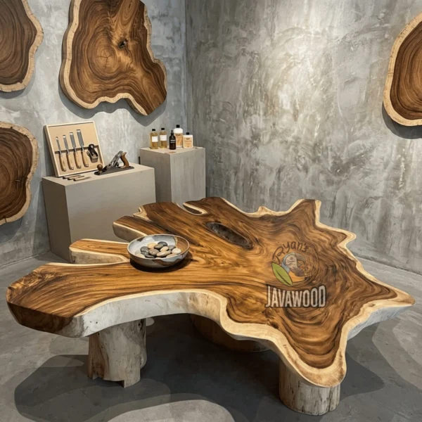 Solid Wood Slab Dining Table